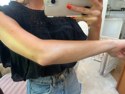 Avis résultats - Peau lisse et douce après gomme capillaire Crystal
