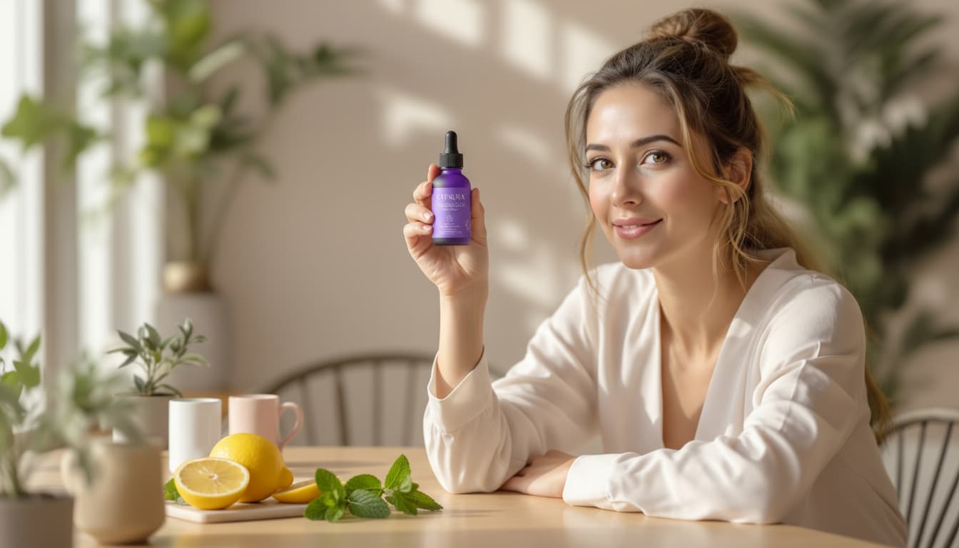 Photo montrant la création du produit dans sont packaging fini 