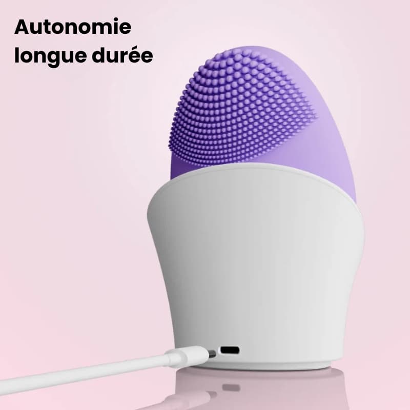 Brosse PureGlow rechargeable avec grande autonomie - voyage et maison