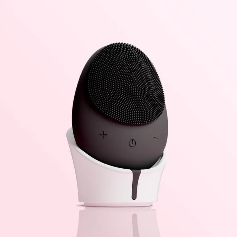 Brosse PureGlow noire premium - design sophistiqué et luxueux