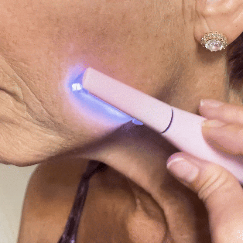 GIF tutoriel complet SonicSmooth Pro+ - Dermaplaning visage professionnel maison