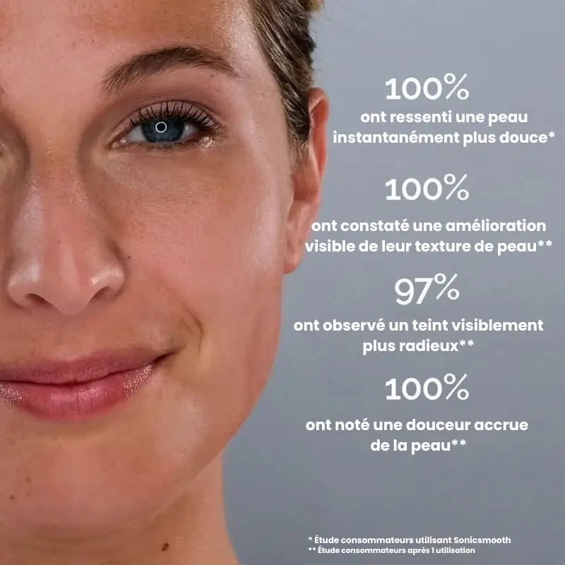 Utilisation SonicSmooth Pro+ sur joue - Technique dermaplaning correcte